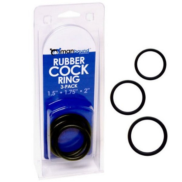 ANELLO FALLICO DI GOMMA (3 PZ)